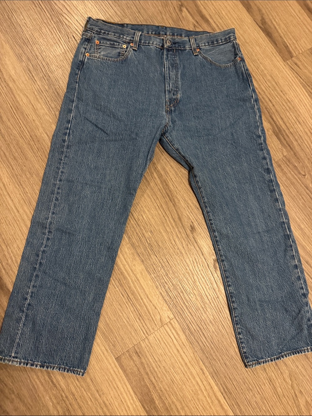 Levi's Men's Straight Blue Denim Jeans - Classic Indigo